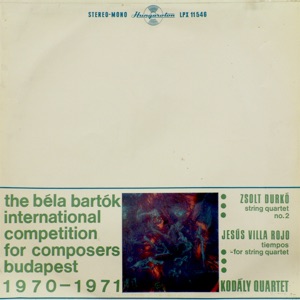 Nemzetközi Bartók Béla Zeneszerzőverseny, Budapest, 1970-1971