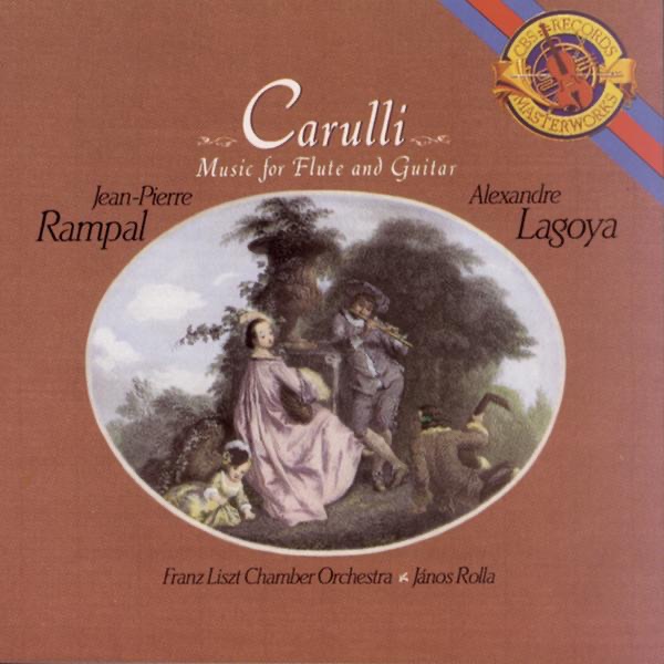 Обложка альбома «Carulli: Works for Guitar and Flute» — Jean-Pierre Rampal & Alexandre Lagoya