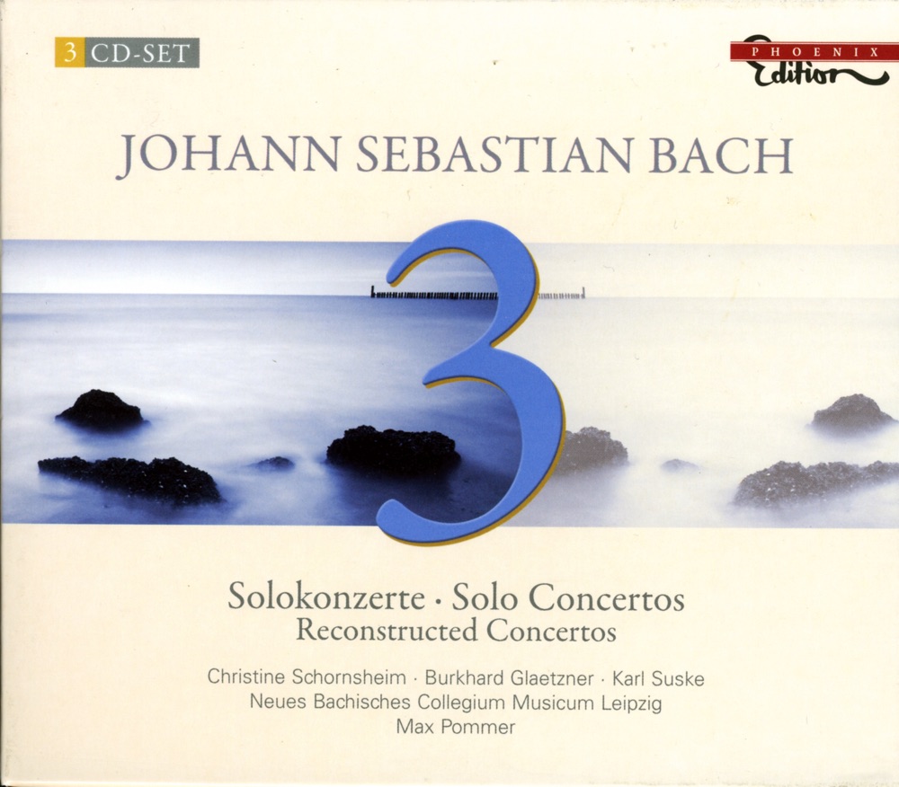 Обложка альбома «J.S. Bach: Solo Concertos» — Max Pommer, Christine Schornsheim, Leipzig Bach Collegium, Karl Suske, Burkhard Glaetzner, Eberhard Palm, Roald Reinecke, Fred Roth, Ludwig Guttler, Kurt Sandau & Heinz Stiefel