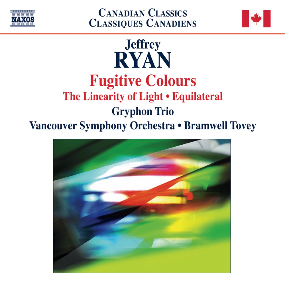 Обложка альбома «Ryan: Fugitive Colours» — Bramwell Tovey, Vancouver Symphony Orchestra & Gryphon Trio