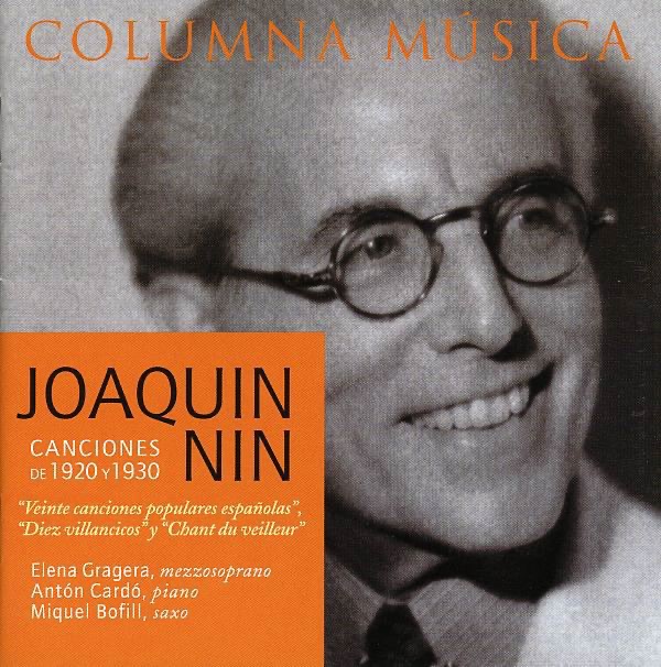 Обложка альбома «Joaquín Nin: Canciones de 1920 y 1930» — Elena Gragera & Antón Cardó