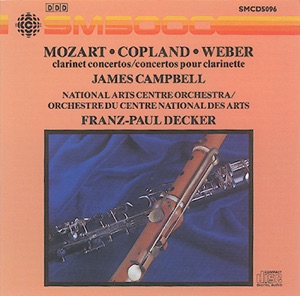 Mozart - Copland - Weber: Clarinet Concertos