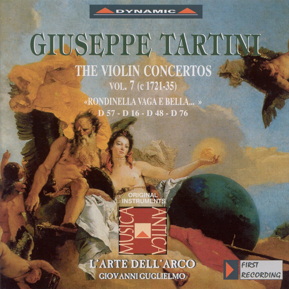 Обложка альбома «Tartini: Violin Concertos, Vol. 7 - D. 16, 48, "Rondinella Vaga e Bella", 57, 76» — L' Arte dell'Arco, Federico Guglielmo, Giovanni Guglielmo & Carlo Lazari