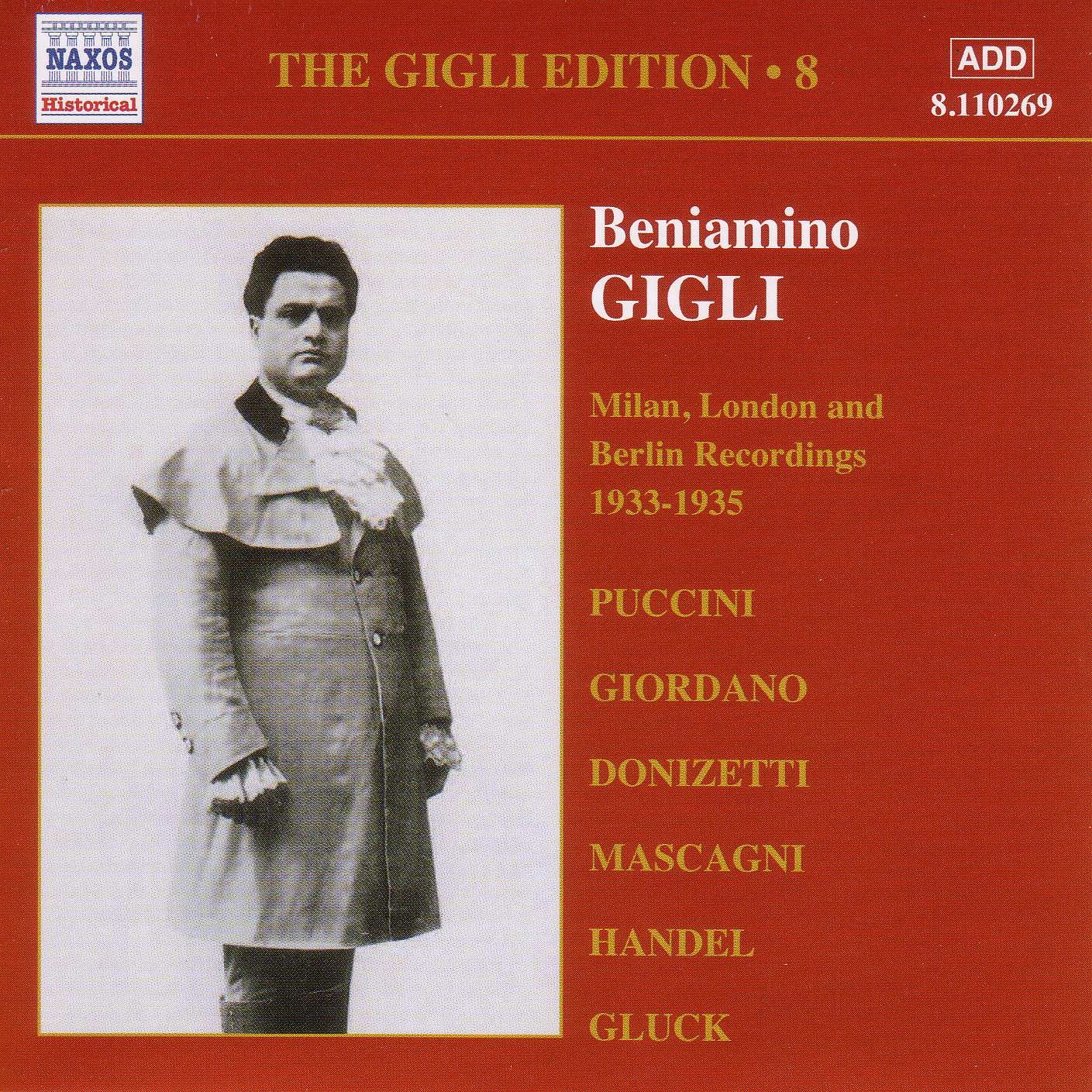 The Gigli Edition, Vol. 8: Beniamino Gigli (1933-1935)