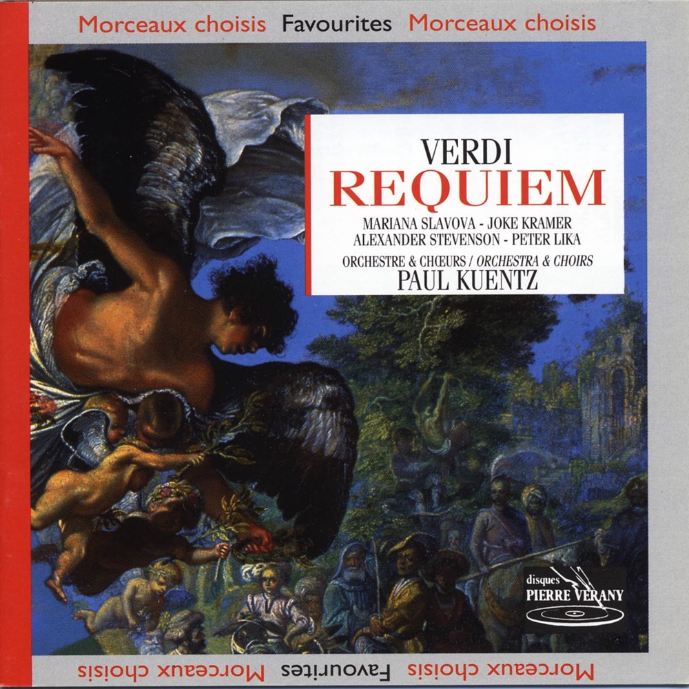 Обложка альбома «Verdi : Requiem» — Orchestre de Paul Kuentz, Marianne Slavova, Joke Kramer, Alexander Stevenson & Peter Lika
