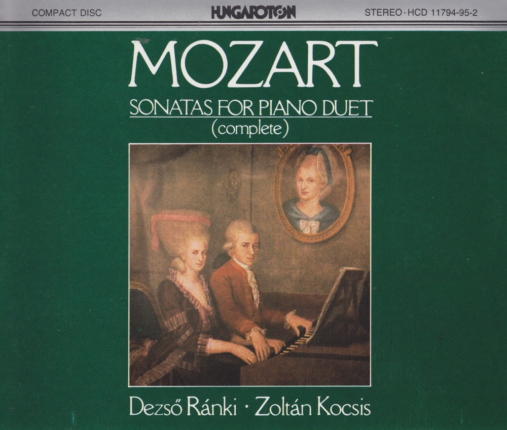Обложка альбома «W. A. Mozart: Sonatas for Piano Duet» — Dezsö Ránki & Zoltán Kocsis