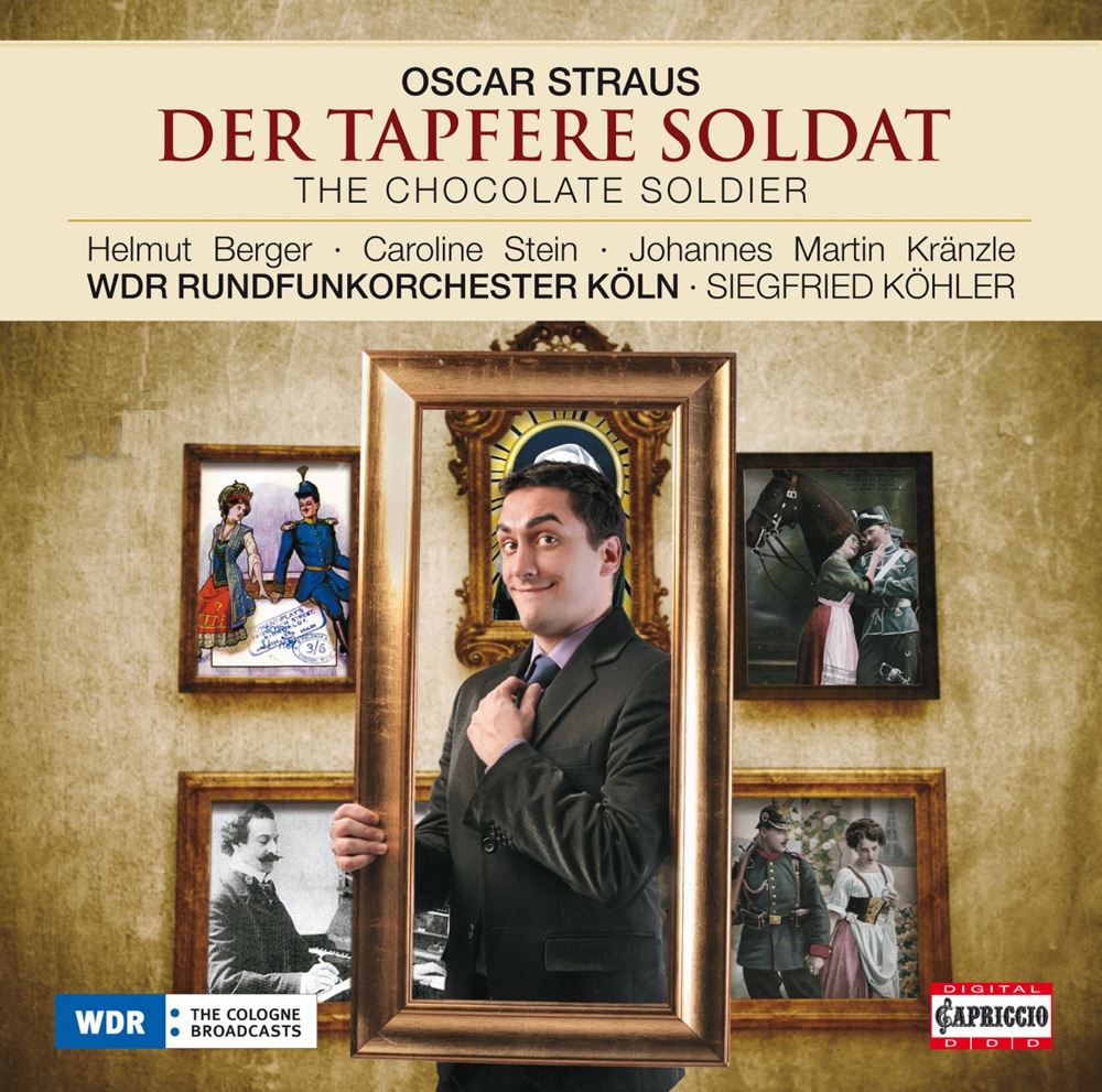 Обложка альбома «Straus: Der Tapfere Soldat» — Helmut Berger, Caroline Stein, Johannes Martin Kränzle, Gertraud Wagner, Cologne Handel Collegium, Cologne West German Radio Orchestra, Martina Borst, Siegfried Köhler, John Dickie & Walter Raffeiner