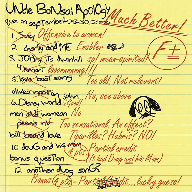 Обложка альбома «Apology» — Uncle Bonsai