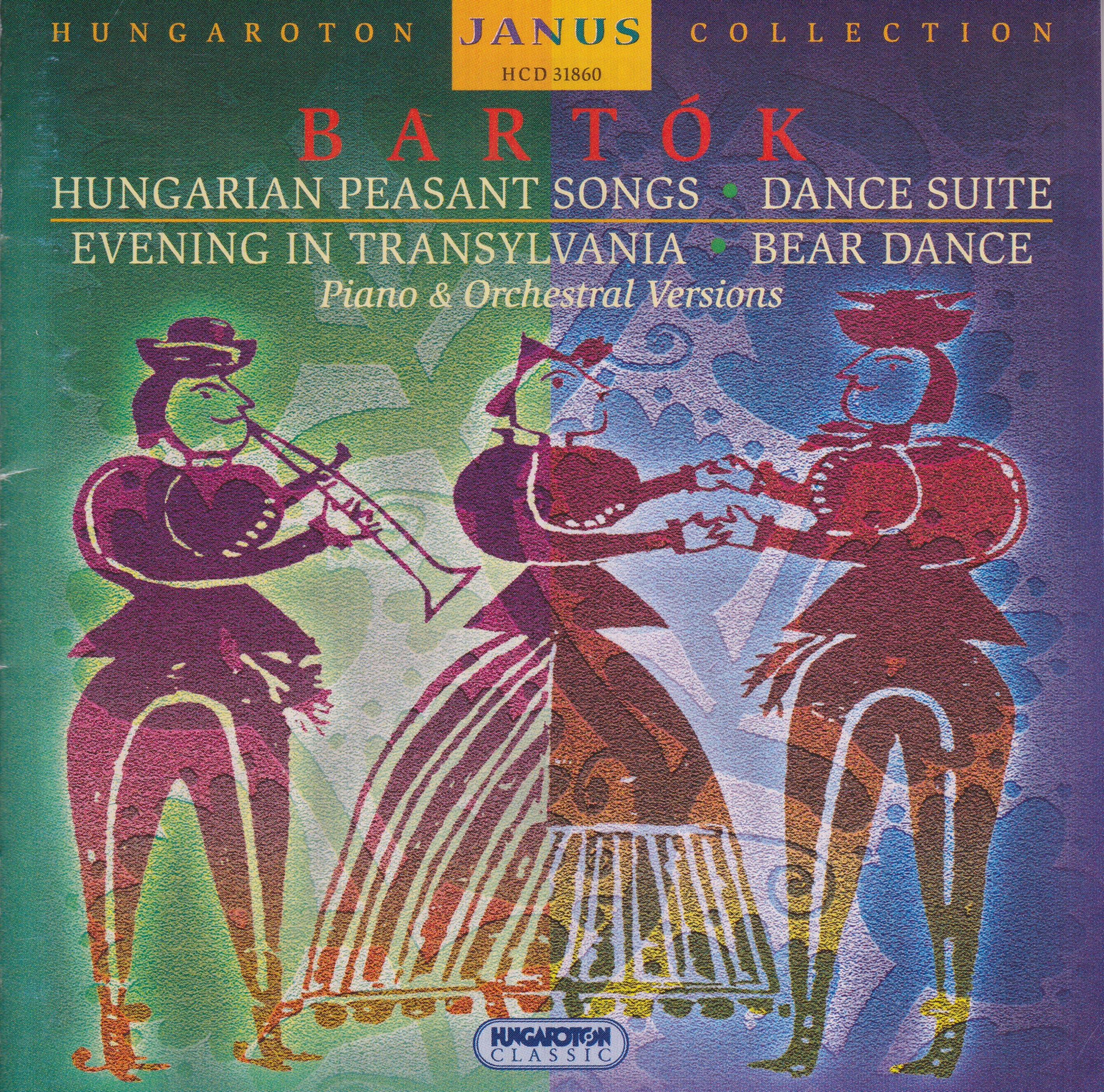 Janus Series - Works by Béla Bartók by Gábor Gabos, Kornél Zempléni, Budapest Philharmonic Orchestra & Budapest Simphony Orchestra album cover