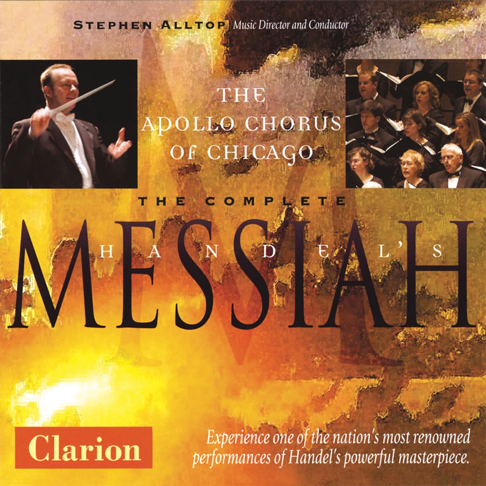 Обложка альбома «Handel: The Complete Messiah» — Studio Orchestra, Patrice Djerejian, Maria Jette, William Hite, Apollo Chorus of Chicago, David Bachmann, Jeffrey Strauss, Stephen Alltop & Eric Budzynski