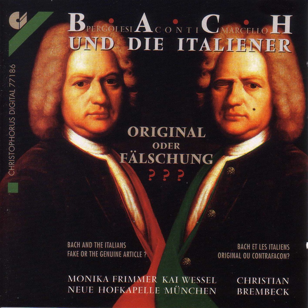 Обложка альбома «Bach: Tilge, Hochster, Meine Sunden, Keyboard Concerto, Bwv 974 & Languet Anima Mea» — Kai Wessel, Monika Frimmer & Christian Brembeck