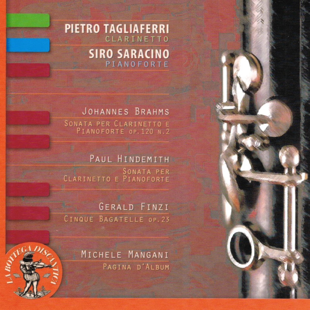Обложка альбома «Johannes Brahms, Paul Hindemith, Gerald Finzi and Michele Mangani» — Pietro Tagliaferri & Siro Saracino