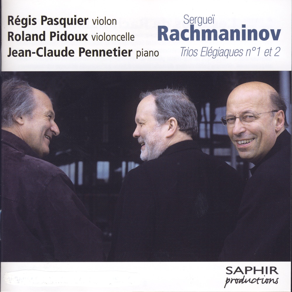 Обложка альбома «Trios Elégiaques N°1 Et N°2» — Jean-Claude Pennetier, Roland Pidoux & Régis Pasquier