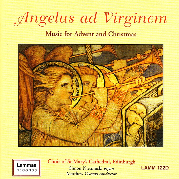 Обложка альбома «Angelus ad Virginem: Music for Advent and Christmas» — Choir of St Mary’s Cathedral, Edinburgh, Matthew Owens & Simon Nieminski