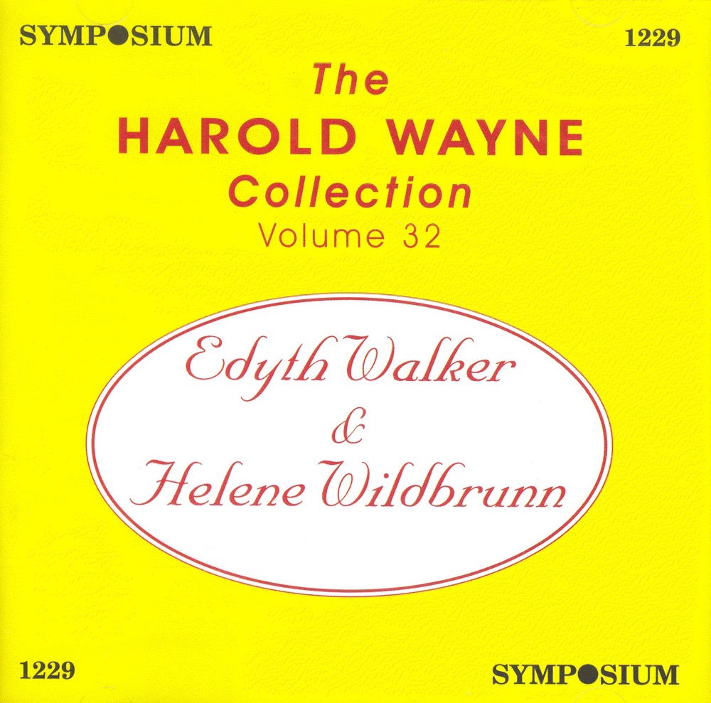 Обложка альбома «The Harold Wayne Collection, Vol. 32» — Edyth Walker, Anonymous, Studio Orchestra & Helene Wildbrunn