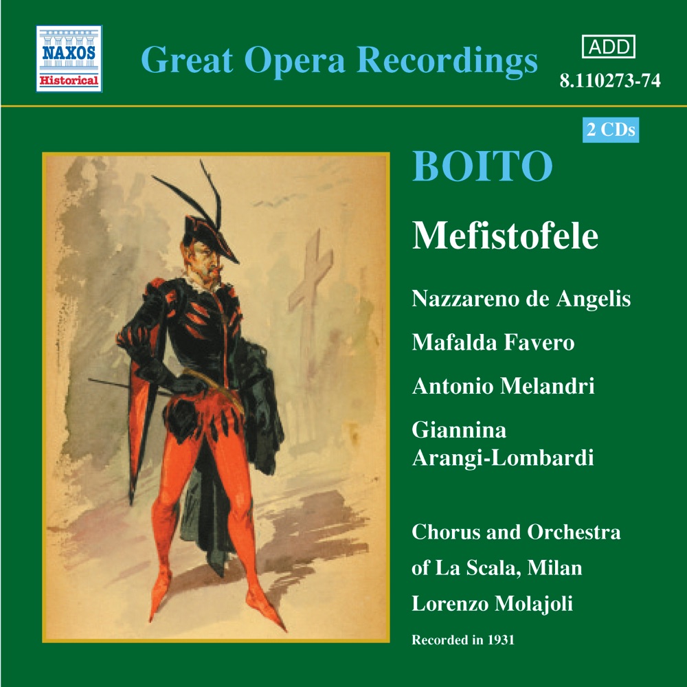 Обложка альбома «Boito: Mefistofele (1931 Recording)» — Lorenzo Molajoli & Nazzareno de Angelis