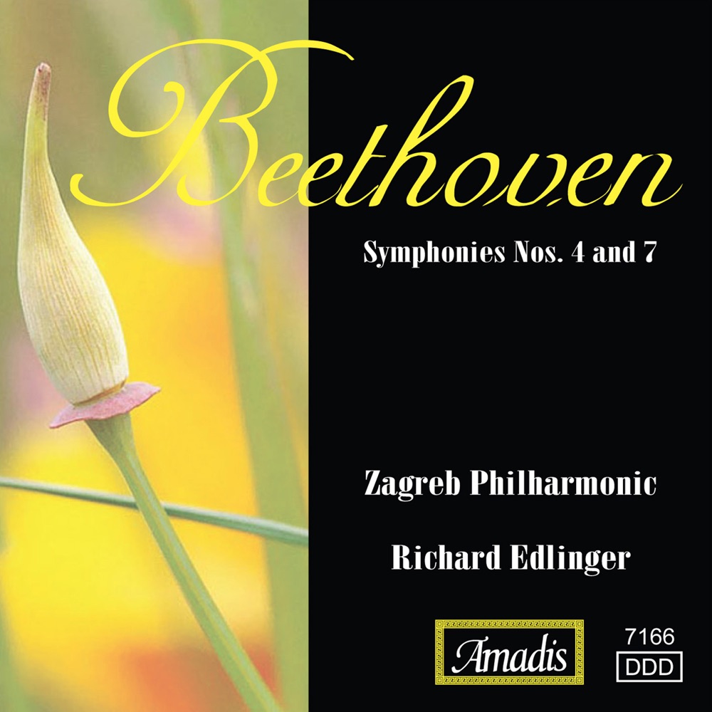 Обложка альбома «Beethoven: Symphonies Nos. 4 and 7» — Richard Edlinger & Zagreb Philharmonic Orchestra