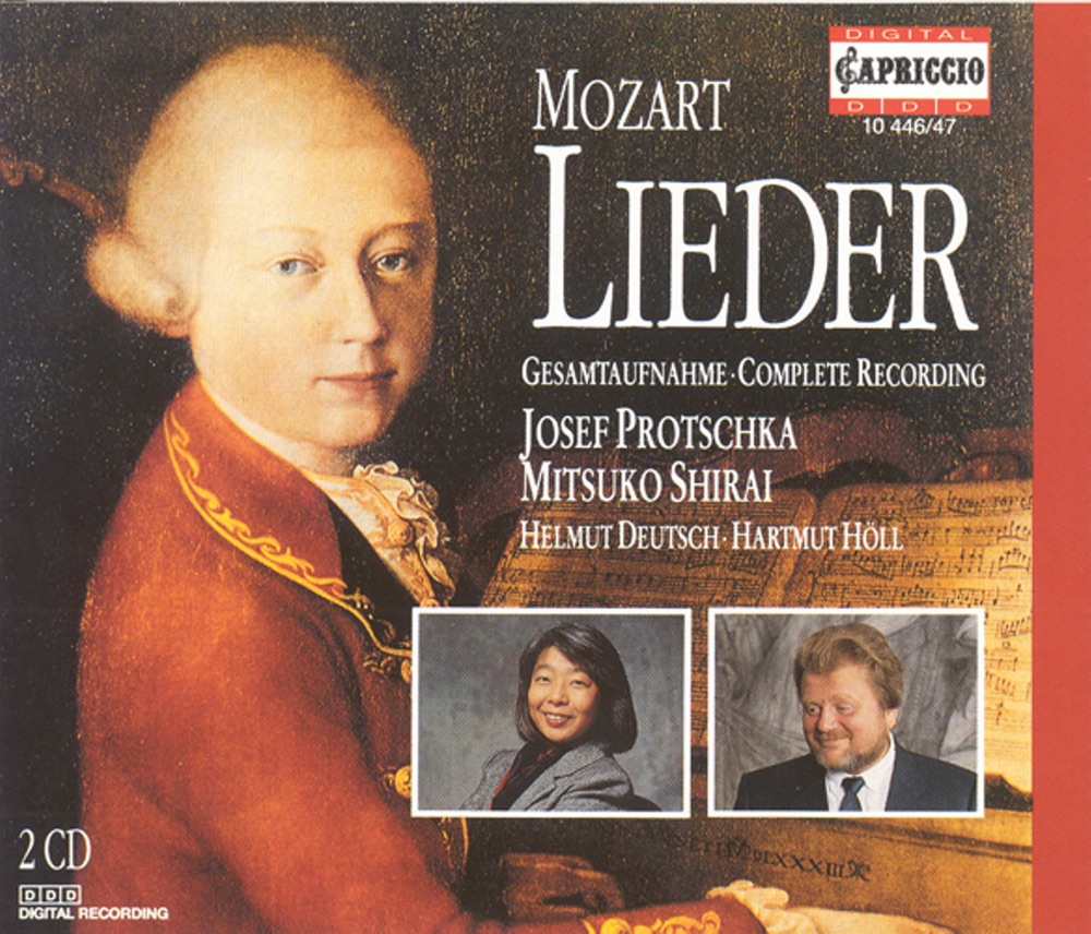 Обложка альбома «Mozart, W.A.: Lieder» — Josef Protschka, Helmut Deutsch, Mitsuko Shirai & Hartmut Holl