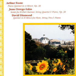 Foote: Piano Quintet in A Minor / Orrego-Salas: Sextet, Op. 38 / Diamond: Quintet in B Minor - Kees Kooper Cover Art