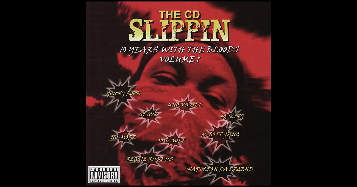 洋楽 SLIPPIN/10YEARS WHTH THE BLOODS/G-RAP Slippin 10 Years With The Bloods 2008 Soundtrack Sealed Rare