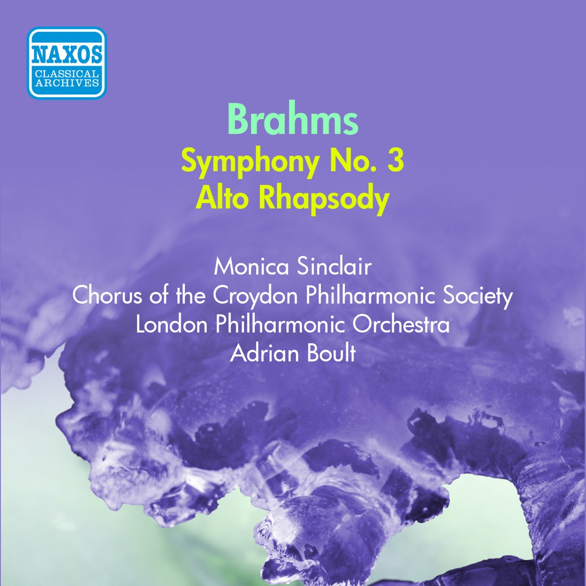 ‎Brahms: Symphony No. 3 & Alto Rhapsody - 런던 필하모닉 오케스트라 & 에이드리언 볼트의 앨범 ...