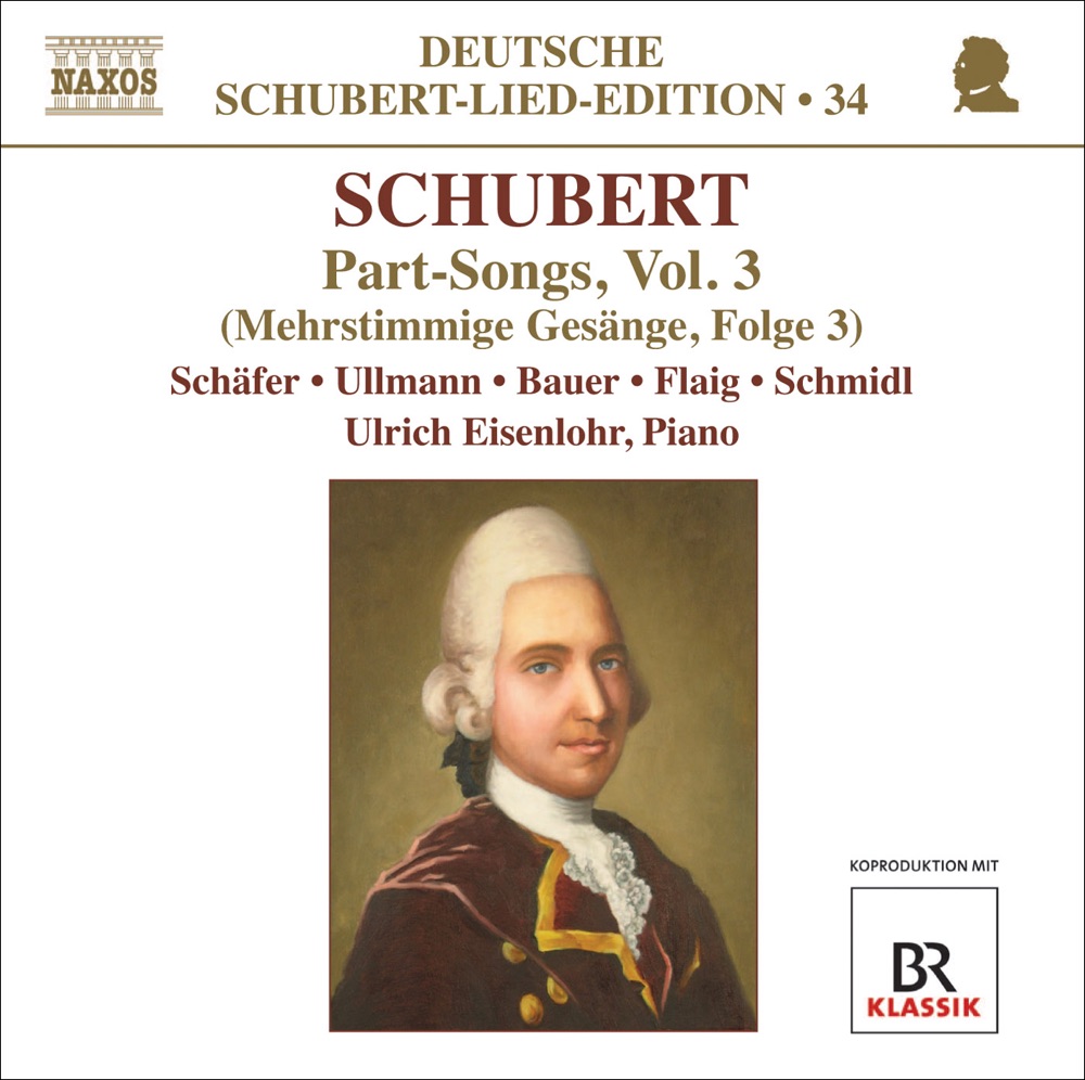 Обложка альбома «Schubert, F.: Lied Edition 34 - Part Songs, Vol. 3» — Ulrich Eisenlohr, Markus Schäfer, Marcus Ullmann, Thomas Bauer, Markus Flaig & Marcus Schmidl