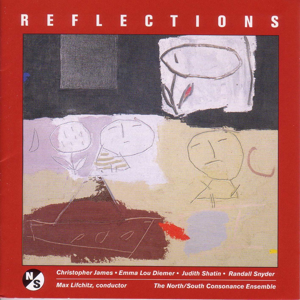 Обложка альбома «James, C.: Sinfonia Concertante - Snyder, R.: Chamber Symphony - Diemer, E.L.: A Requiem - Shatin, J.: Spin» — Max Lifchitz & North-South Consonance Ensemble