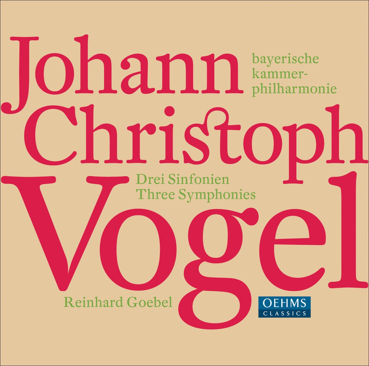 Vogel, J.C.: 3 Symphonies cover art