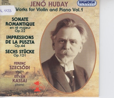Works for Violin and Piano Vol.1