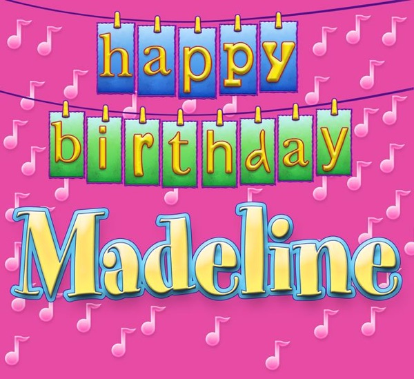 Cover of Happy Birthday Madeline - Single