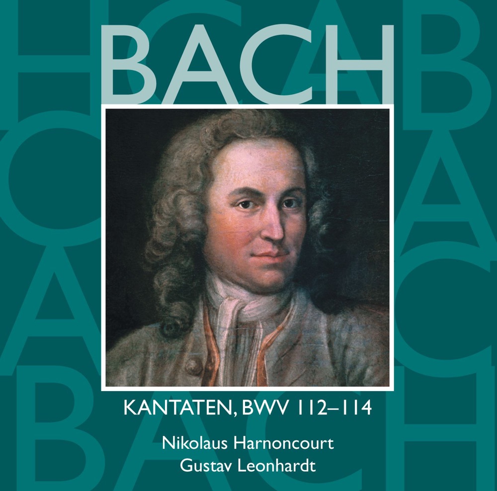 Обложка альбома «Bach, JS: Sacred Cantatas, BWV Nos. 112 - 114» — Collegium Vocale Gent, Concentus Musicus Wien, Detlef Bratschke, Gerhard Schmidt-Gaden, Gustav Leonhardt, Hanover Boys' Choir, Heinz Hennig, Kurt Equiluz, Leonhardt-Consort, Markus Huber, Max van Egmond, Nikolaus Harnoncourt, Philippe Herreweghe, Ruud van der Meer, Sebastian Hennig & Tölzer Knabenchor