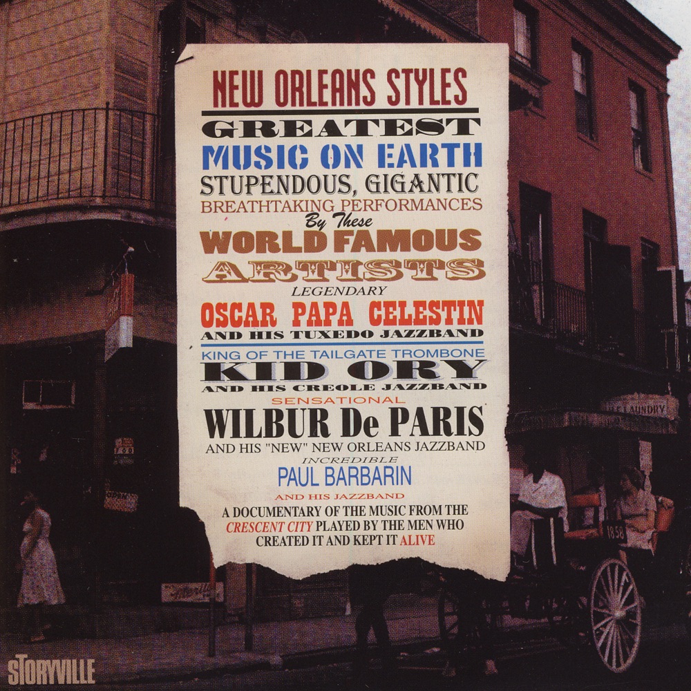 Обложка альбома «New Orleans Styles» — Kid Ory, Oscar Celestin, Paul Barbarin & Wilbur de Paris