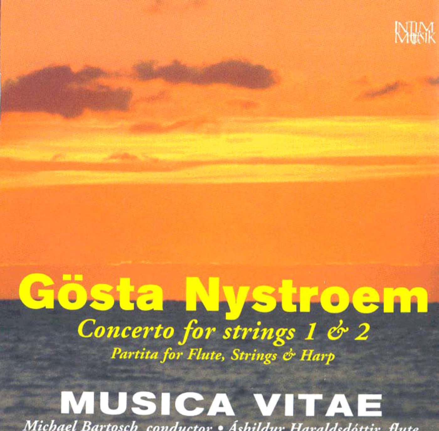 Nystroem: Concerto for Strings Nos. 1 & 2 by Michael Bartosch, Musica Vitae Chamber Orchestra, Clara Heineman & Áshildur Haraldsdóttir album cover