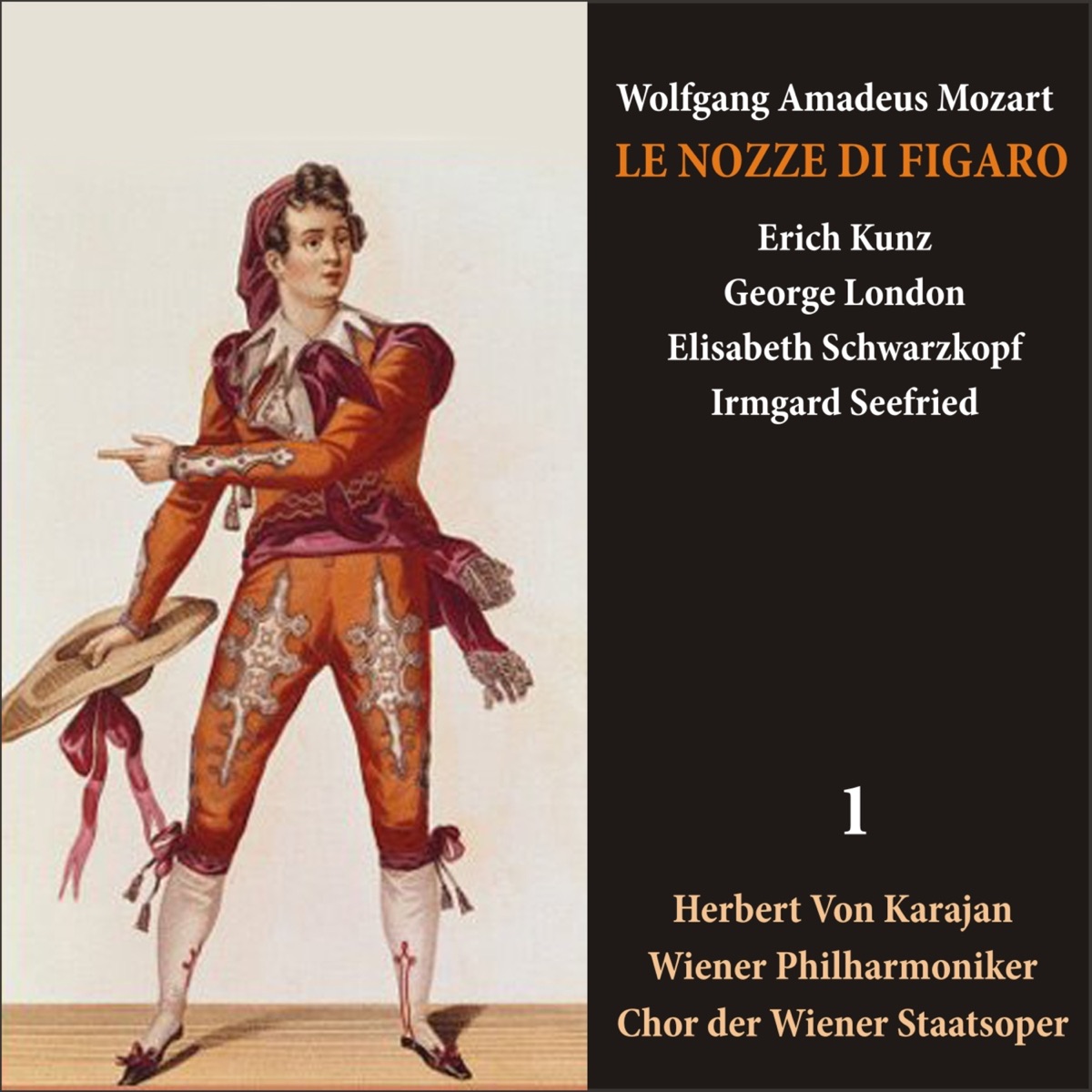 Mozart: Le Nozze di Figaro (Schwarzkopf, Kunz, Karajan) [1950] Volume 1 cover art