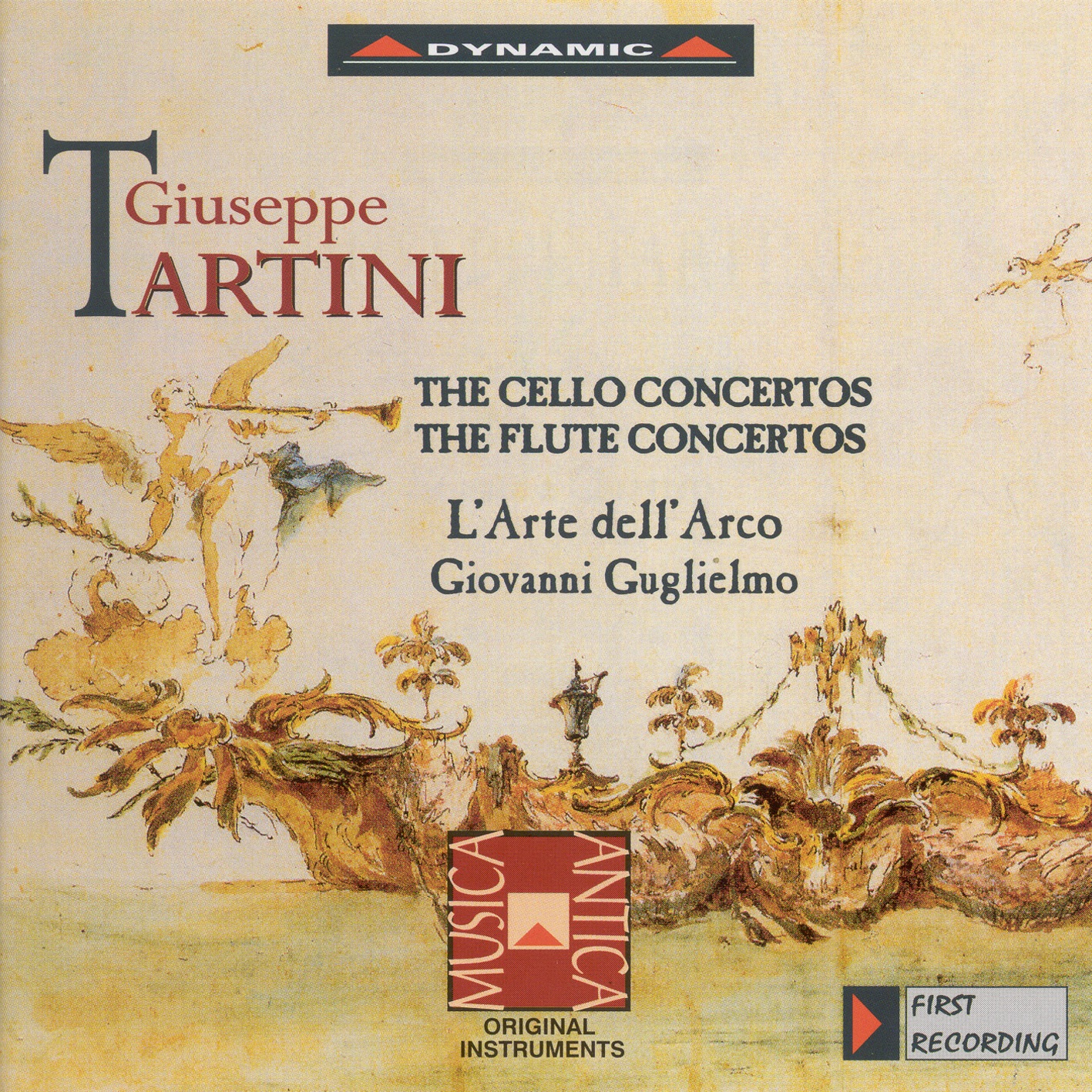 Tartini: Cello Concertos, Flute Concertos by L' Arte dell'Arco, Pietro Bosna, Giovanni Guglielmo & Mario Folena album cover
