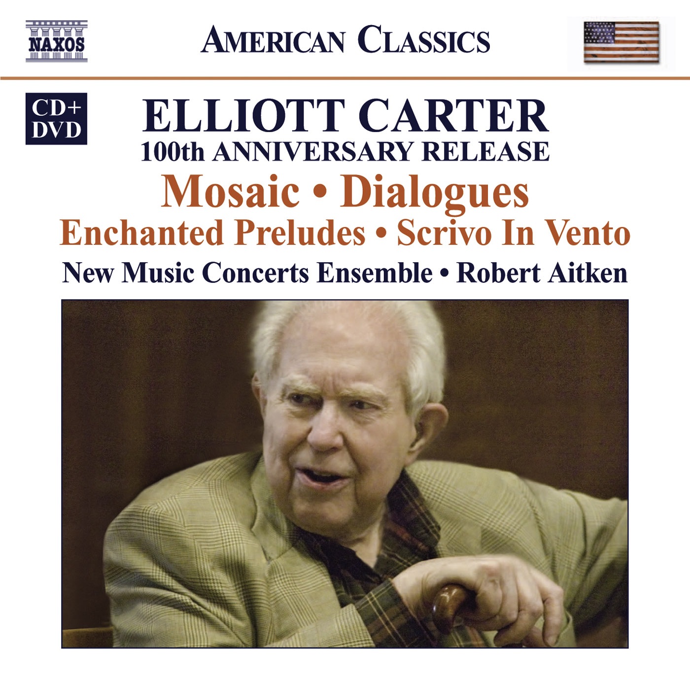 Carter: 100th Anniversary Release by Robert Aitken & New Music Concerts album cover