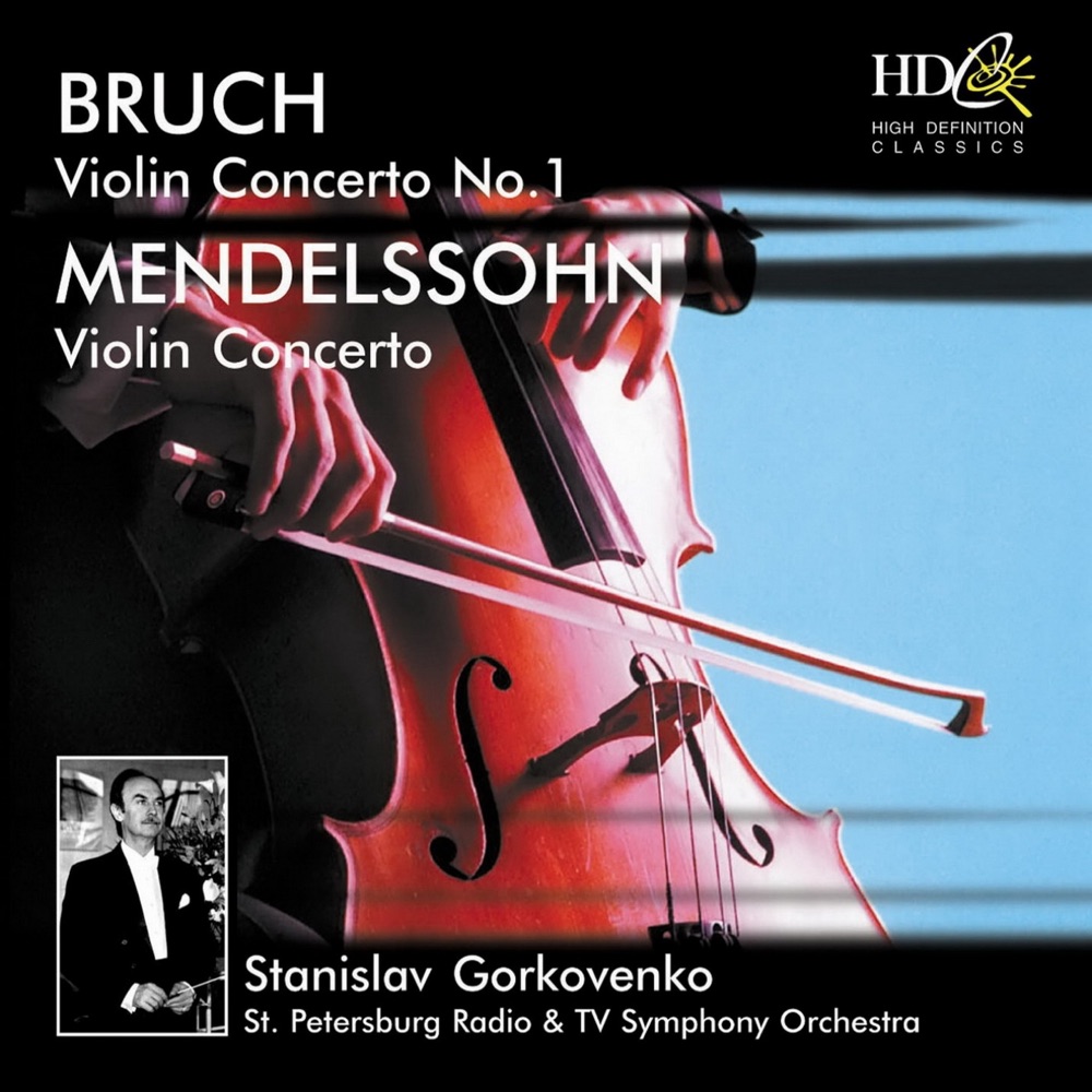 Обложка альбома «Bruch: Violin Concerto No.1 in G Minor, Op.26; Mendelssohn: Violin Concerto in E Minor, Op.64» — Saint Petersburg Radio and TV Symphony Orchestra & Stanislav Gorkovenko