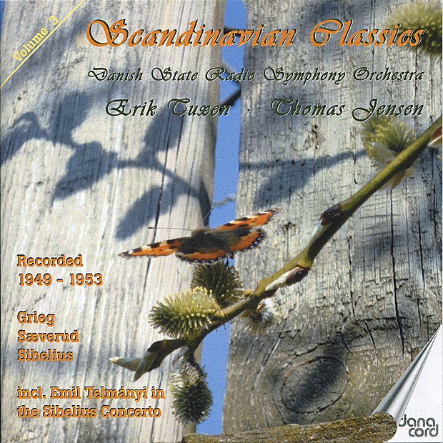 Обложка альбома «Grieg, Sæverud & Sibelius: Scandinavian Classics 3» — Danish State Radio Symphony Orchestra, Erik Tuxen & Emil Telmányi