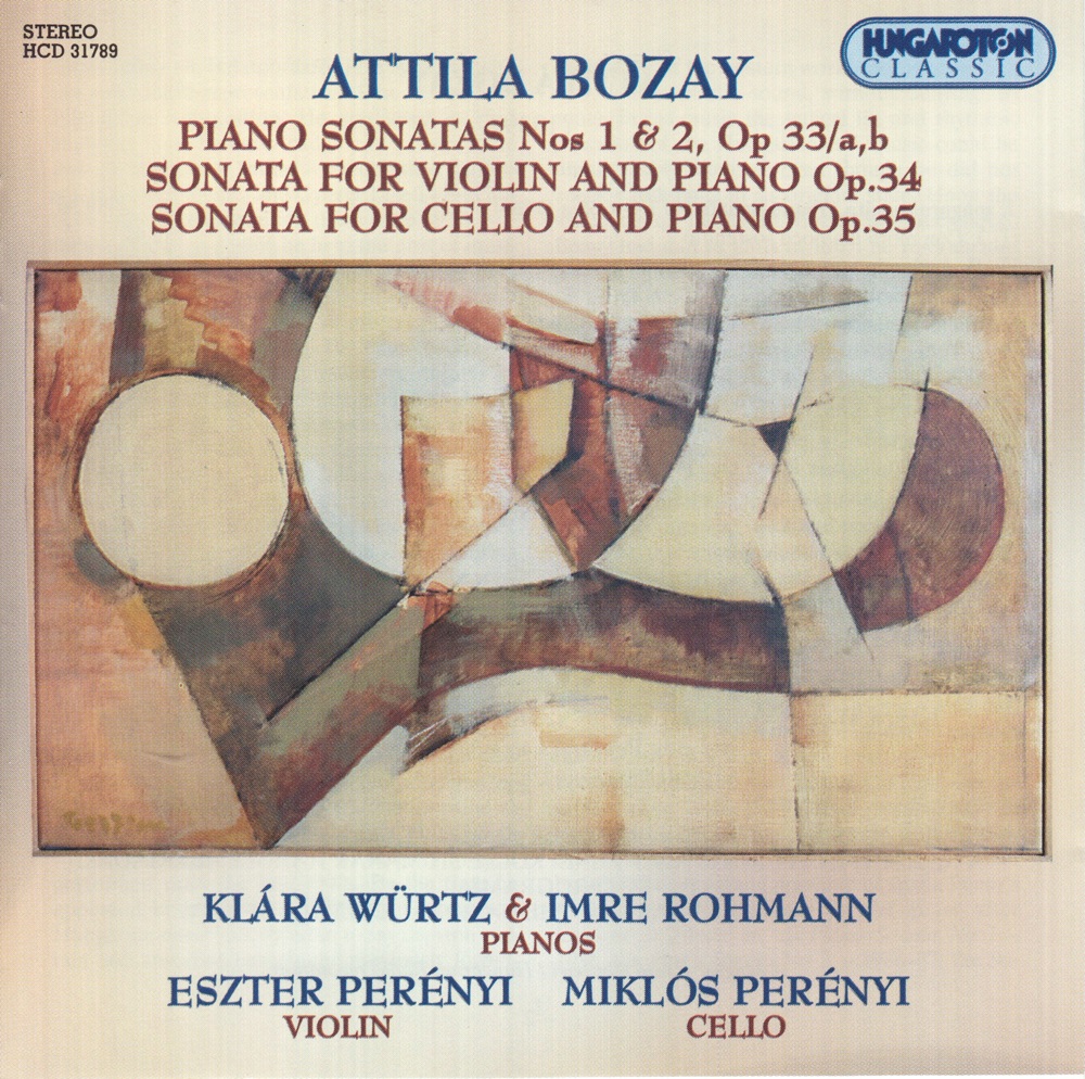 Обложка альбома «Piano Sonatas» — Eszter PERÉNYI, Miklós Perényi, Klára Würtz & Imre Rohmann