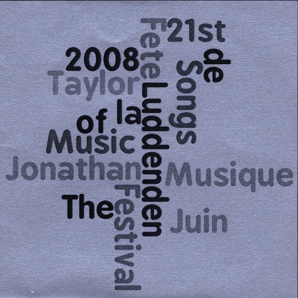 Обложка альбома «Songs of the Fete de la Musique» — Jonathan Taylor