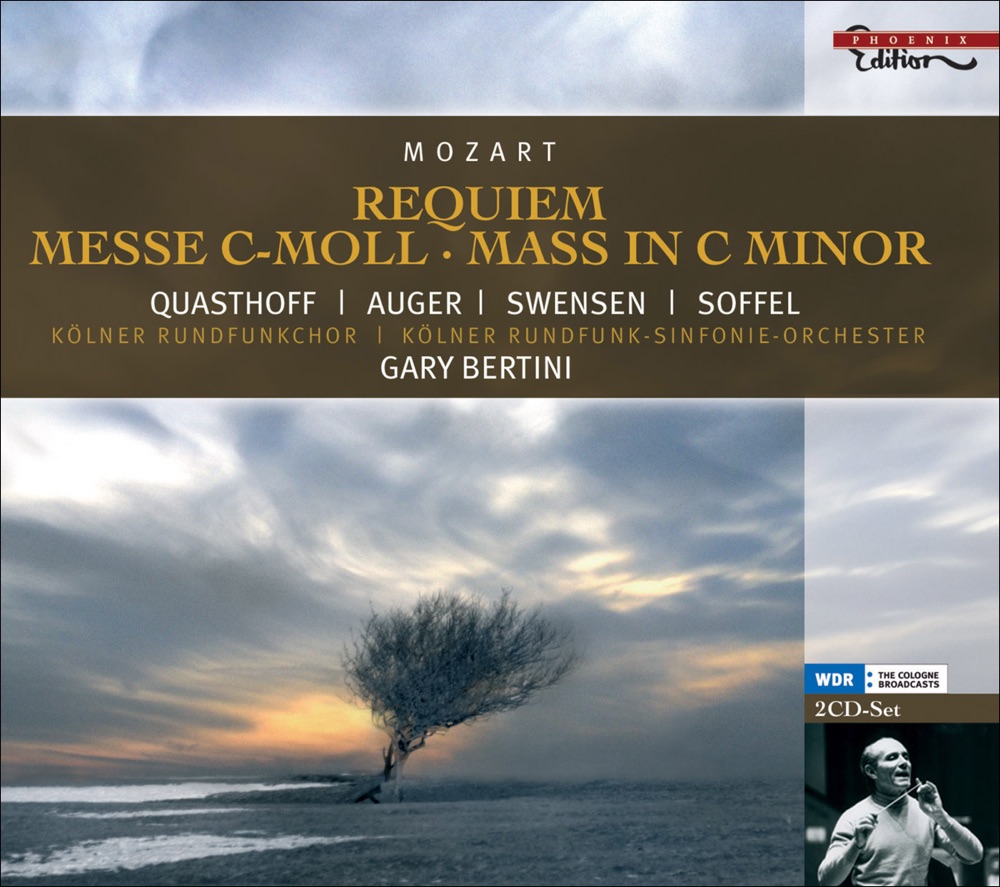Обложка альбома «Mozart: Mass in C Minor, Requiem» — West German Radio Chorus, Gary Bertini & West German Radio Symphony Orchestra