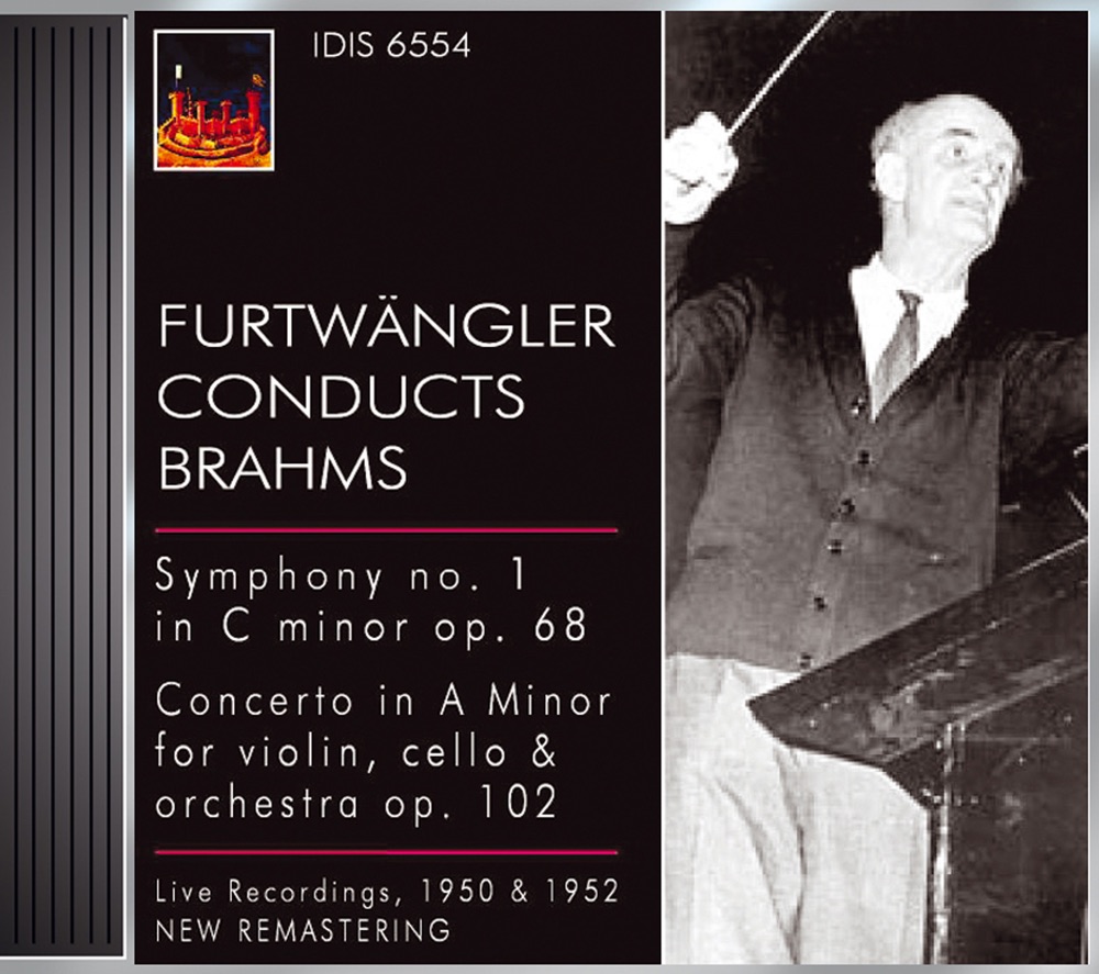 Обложка альбома «Brahms, J.: Symphony No. 1 - Double Concerto, Op. 102 (Furtwangler) (1950, 1952)» — Wilhelm Furtwängler, Royal Concertgebouw Orchestra, Emanuel Brabec, Vienna Philharmonic & Willi Boskovsky