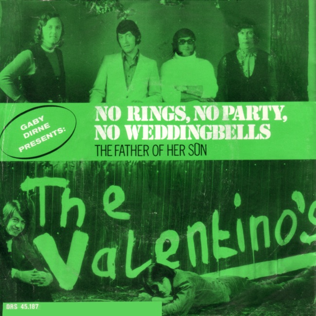 No Rings, No Party, No Weddingbells / The Father Of Her Son by The Valentino's album cover