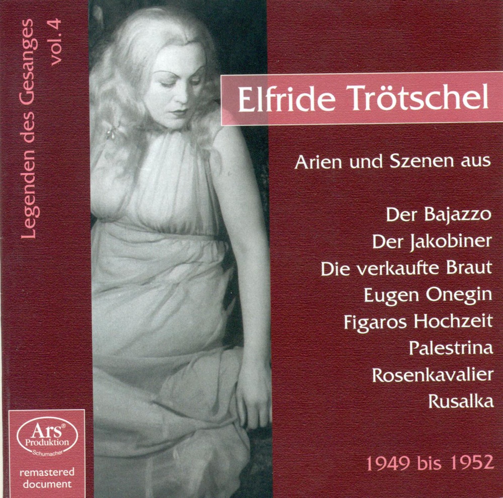 Обложка альбома «Opera Arias for Soprano» — Ferdinand Leitner, Wurttemberg State Orchestra Stuttgart, Elfriede Trötschel & Georgine von Milinkovic