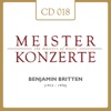 Benjamin Britten Konzert für Violine und Orchester d-Moll, op. 15 (1939, revidiert 1950): Moderato con moto Benjamin Britten