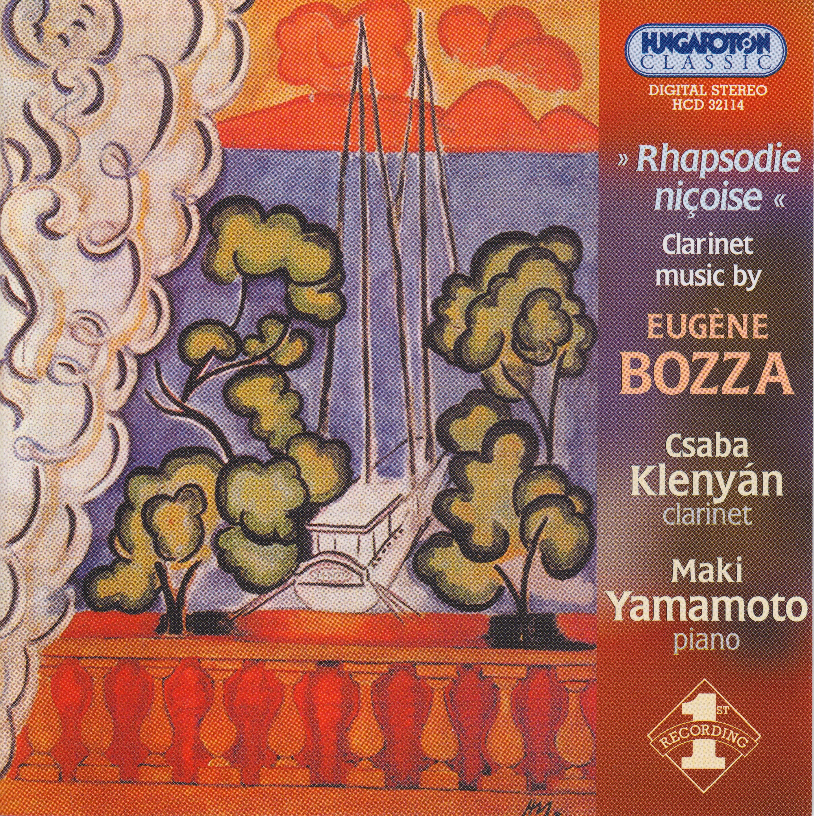 Rhapsodie nicoise, Clarinet music by Eugene Bozza by Csaba Klenyán & Maki Yamamoto album cover