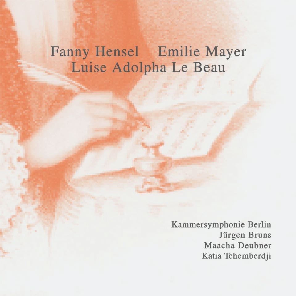 Обложка альбома «Mayer: Symphonie No. 5 F-moll - Hensel: Hero Und Leander - Le Beau: Klavierkonzert D-moll, Op. 37» — Jürgen Bruns, Kammersymphonie Berlin, Katia Tchemberdji & Maacha Deubner