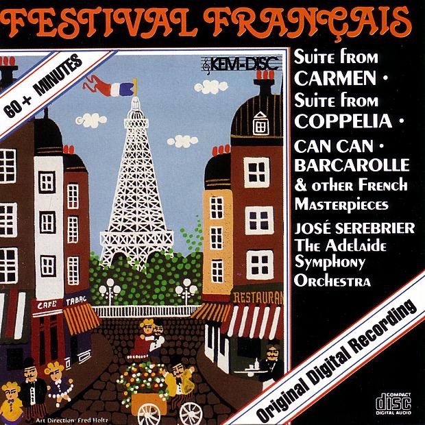 Обложка альбома «Festival Francais» — Adelaide Symphony Orchestra & José Serebrier