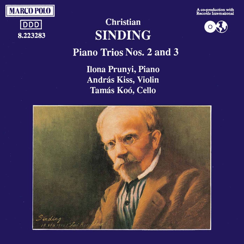 Обложка альбома «Sinding: Piano Trios Nos. 2 and 3» — Andras Kiss, Ilona Prunyi & Tamas Koo
