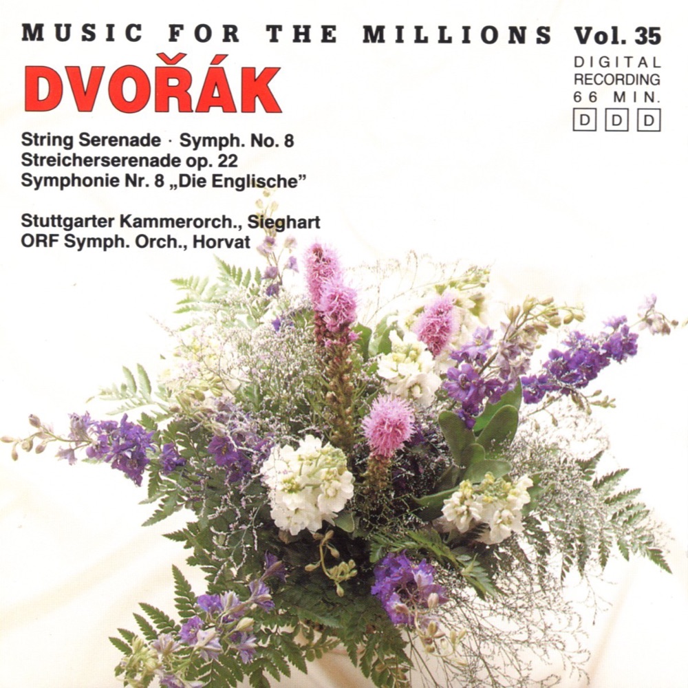 Обложка альбома «Music for the Millions, Vol. 35: Dvořák» — Stuttgart Chamber Orchestra & ORF Radio Symphony Orchestra